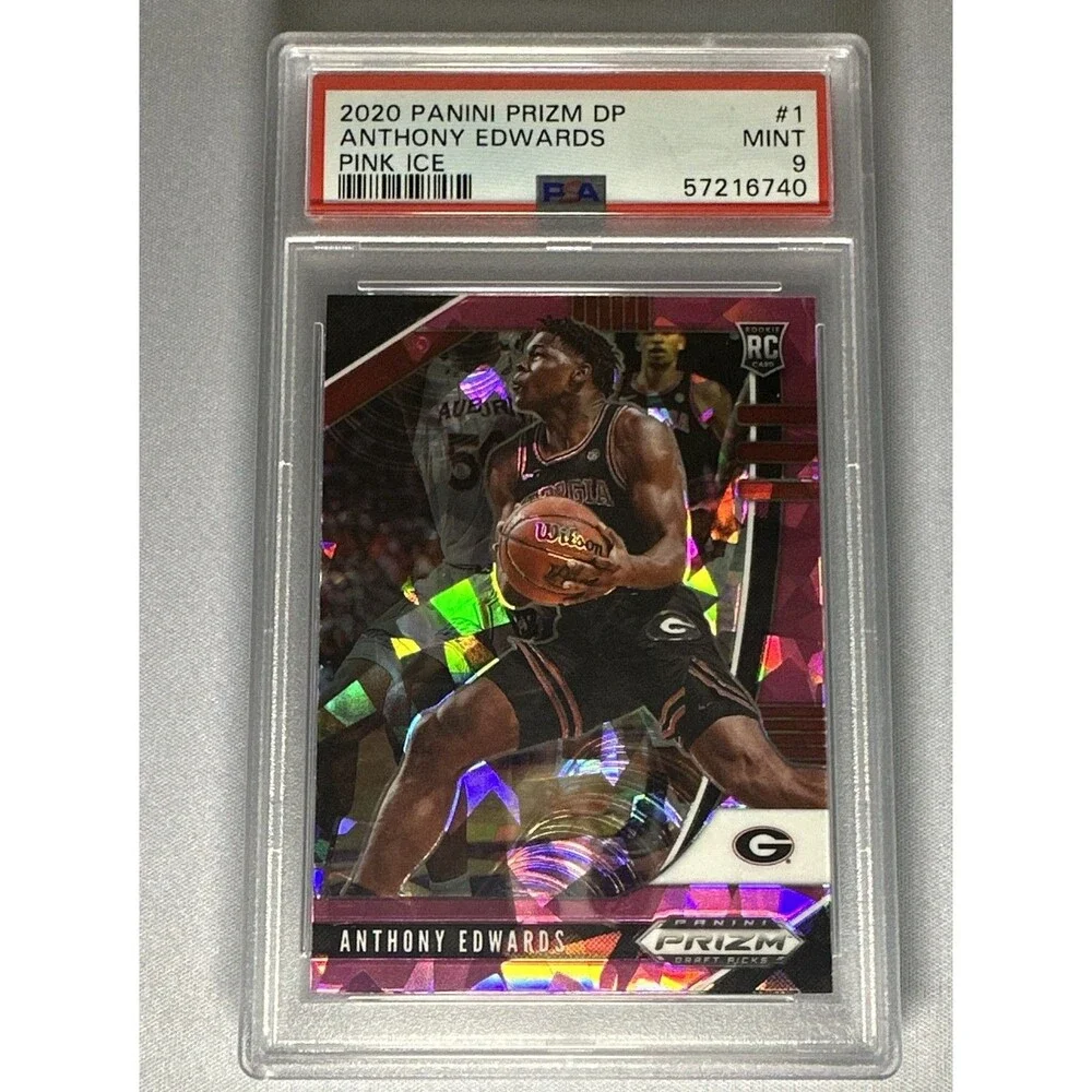 2020-21 Panini Prizm Draft Picks - Anthony Edwards #1 Pink Ice Prizm (RC)